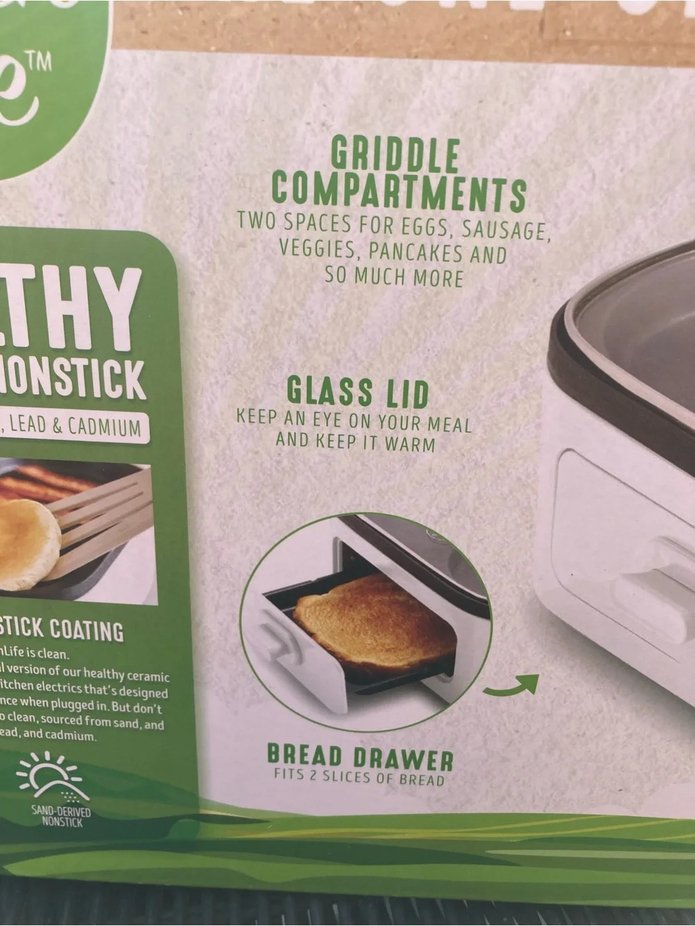 Greenlife 3-in-1 breakfast maker station